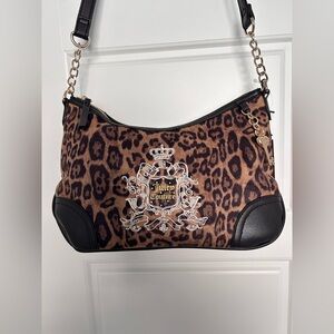 Juicy Couture Carry All Hobo Brown Leopard Shoulder Bag
